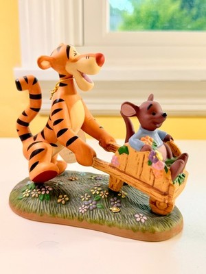 Pooh & Friends SPRINGTIME IS THE BEST TIME Tigger w/ Roo in Wheelbarrow NIB