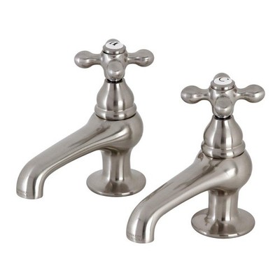 CC7L8 Vintage Basin Tap Faucet, Brushed Nickel 4 x 3.5 x 1.75