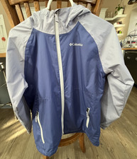 Columbia Girls Lightweight Jacket Size L 14/16 Youth Full Zip