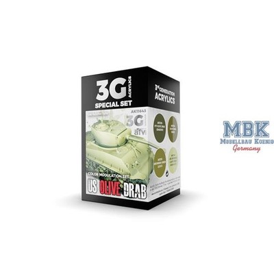 AK Interactive S.L. AK-11643 MODULATION US OLIVE DRAB (3rd Generation)