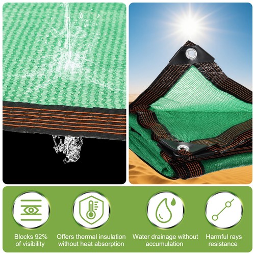 Fence Privacy Screen 16ft x 16ft(25 Sqft) Fencing Mesh Shade Net Cover, Green - Picture 4 of 6