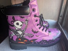 Disney Nightmare Before Christmas Movie Jack Skellington Womens Boots Size 42 1p