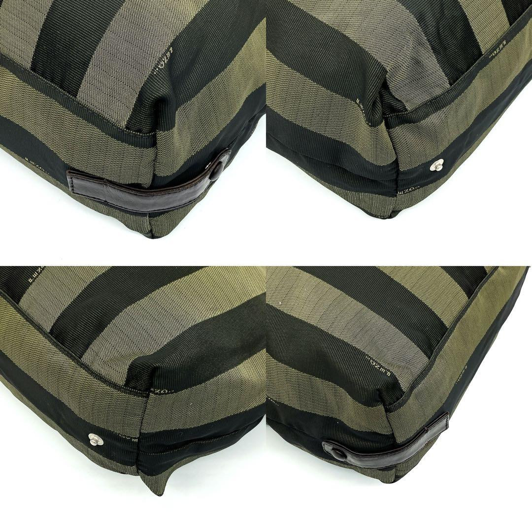 FENDI Hand Bag Canvas Brown Freestanding Pecan Pattern FENDI Hand Bag Canvas Brown Freestanding Pecan Pattern