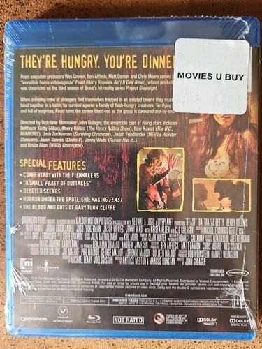 Feast (Blu-ray, 2005) Unrated Horror RARE! Sealed - Picture 2 of 2