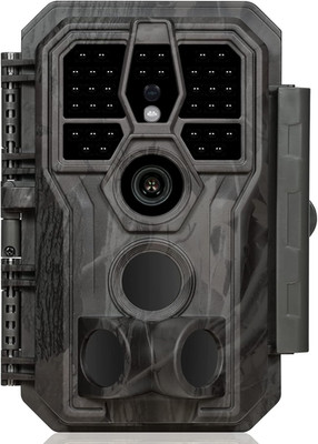 E5S Trail Camera (Non-Cellular, Non-Wifi), 64MP Photo & 1296P HD Video, 0.1S Tri