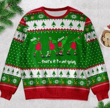 Gifts for Movie Fans Ugly Christmas Sweater Funny Film Lover Pullover Cozy Holid