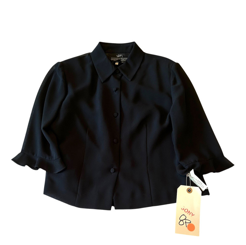 CYNTHIA HOWIE Blouse "Maggy Boutique Petites" Size 8P LINED (HOLLYWOOD WARDROBE)