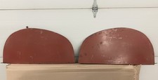Pair Of Fenderskirts Off A 1940s Chev-ford-dodge Nos Never Been Used Wrubbers