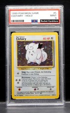 Pokemon Clefairy Holo Piepi Set Base Inglese 5/102 PSA 9 come nuovo