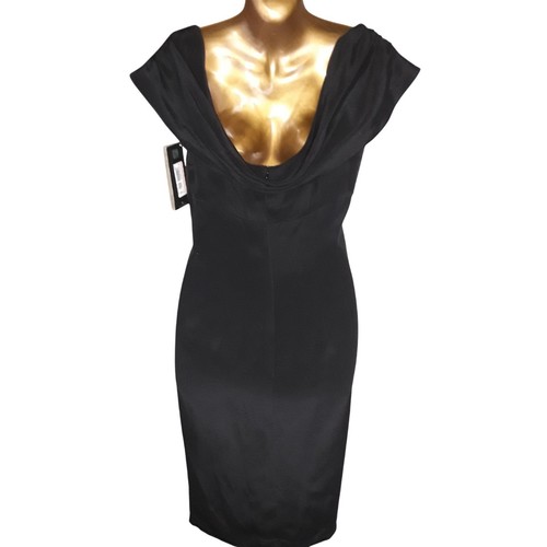 NWT Just Cavalli by Roberto Cavalli $860 Sz 40 Black Bead Embellished Dress  - Picture 8 of 10