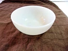VINTAGE FIRE KING MILK GLASS SOUP-CEREAL BOWL NO CHIPS