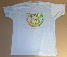 Vintage 1980s 90s Florida Key West Tourist T Shirt Single Stitch M Screen Stars