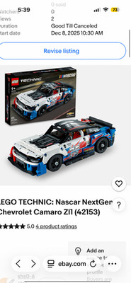 LEGO TECHNIC: Nascar NextGen Chevrolet Camaro Zl1 (42153)