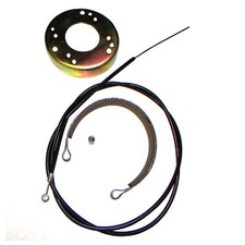 4 1/2" Brake Band Drum and Cable Kit for Go Kart ATV Mini Bike Go-Cart