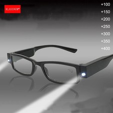 Reading Glasses with Light Bright LED Lighted Magnifier Nightime Reader Women