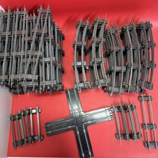 American Flyer S Gauge Train Track Lot 96 pcs A.C. Gilbert Curves Straights
