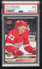 2023-24 Upper Deck Series 2 Exclusives 50/100 Lucas Raymond #312 PSA 9 MINT