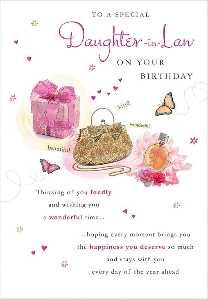 Daughter-in-law Birthday Card. 23x15cm (9x6 Inches)