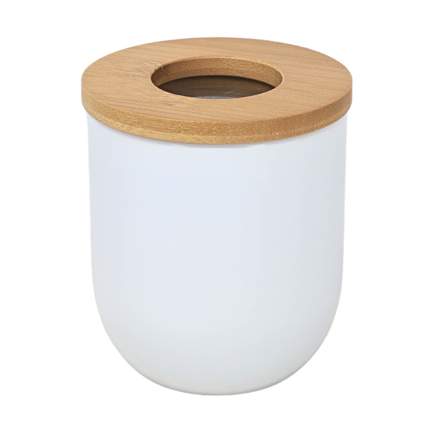 Storage Canister 500ml Carbon Steel Bamboo Acrylic Airtight Lid Food Container