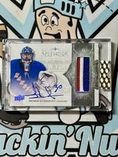 2018 Upper Deck Splendor - Henrik Lundqvist Patch Auto /22 🗽 (3 Color Patch)