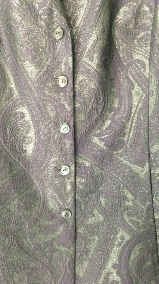 Chaqueta Blazer Worth Petites 4P Púrpura Gris Plata Foto 4 de 4