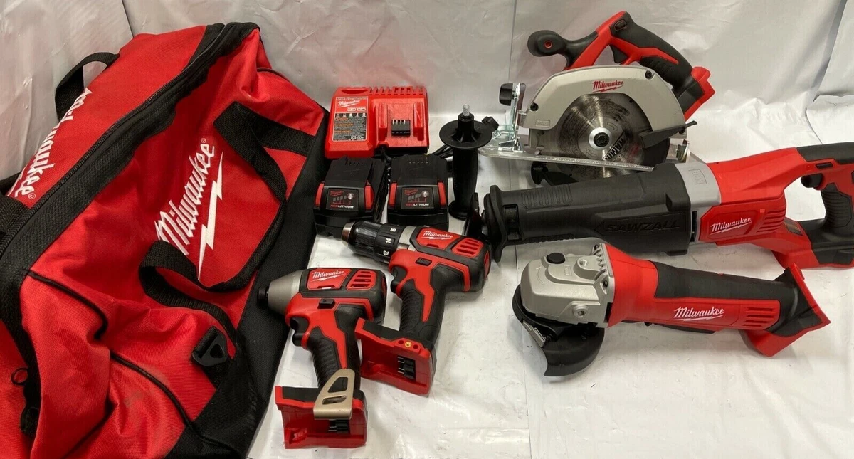 Milwaukee M18 Cordless Lithium-Ion 6-Tool Combo Kit 2696-26 from