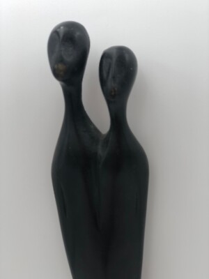 Vintage Louise Hederstrom Modernist Metal Sculpture Sweden