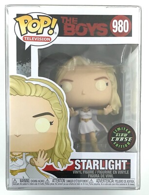 Funko Pop! Television The Boys Starlight CHASE Glow #980 with POP Protector