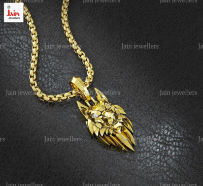 0.15 - 0.25 Karat G-H / Vs Natürlich Diamanten Halskette Wolf Anhänger 18 Gold