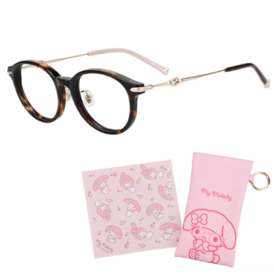 ZOFF Sanrio My Melody Eyeglass Glasses Red Demi Cloth Case