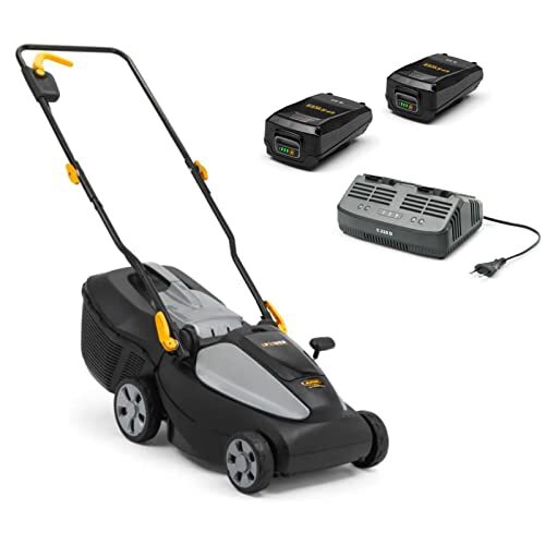 Alpina Tagliaerba a batteria AL1 3420 Li Kit, Larghezza Taglio 34 cm, Batteria d