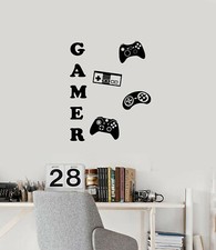 Vinyl Wall Decal Gamer Joysticks Video Games Gamepads Gaming Stickers ig6008