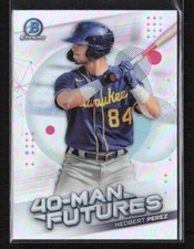 2021 Bowman Chrome #FMF-11 Hedbert Perez 40-Man Futures Milwaukee Brewers