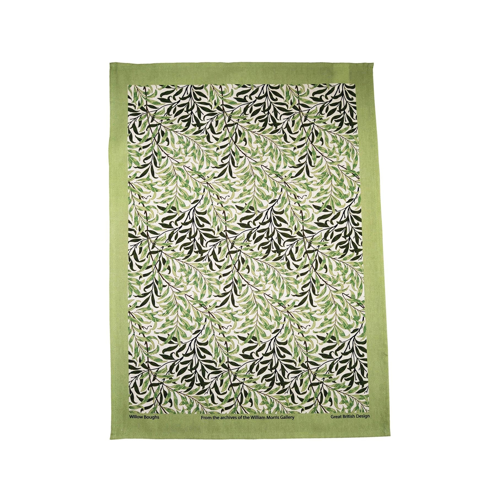 Le Chateau William Morris Green Willow Boughs Cotton Tea Towel