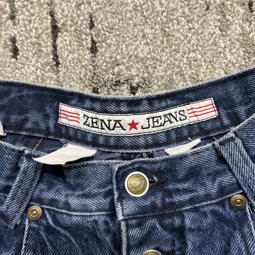 Jeans Zena Tappered Vintage Años 80 y 90 Talla 9 Botón Mosca Mamá Jeans - Imagen 6 de 10