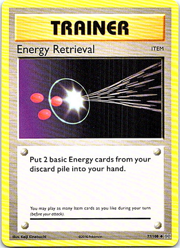 ENERGY RETRIEVAL 77/108 Uncommon / XY Evolutions 2016/ Item