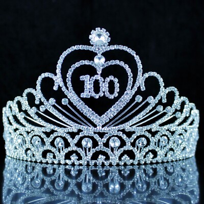 100th 100 One Hundred Years Old Birthday Party Tiara Hair 