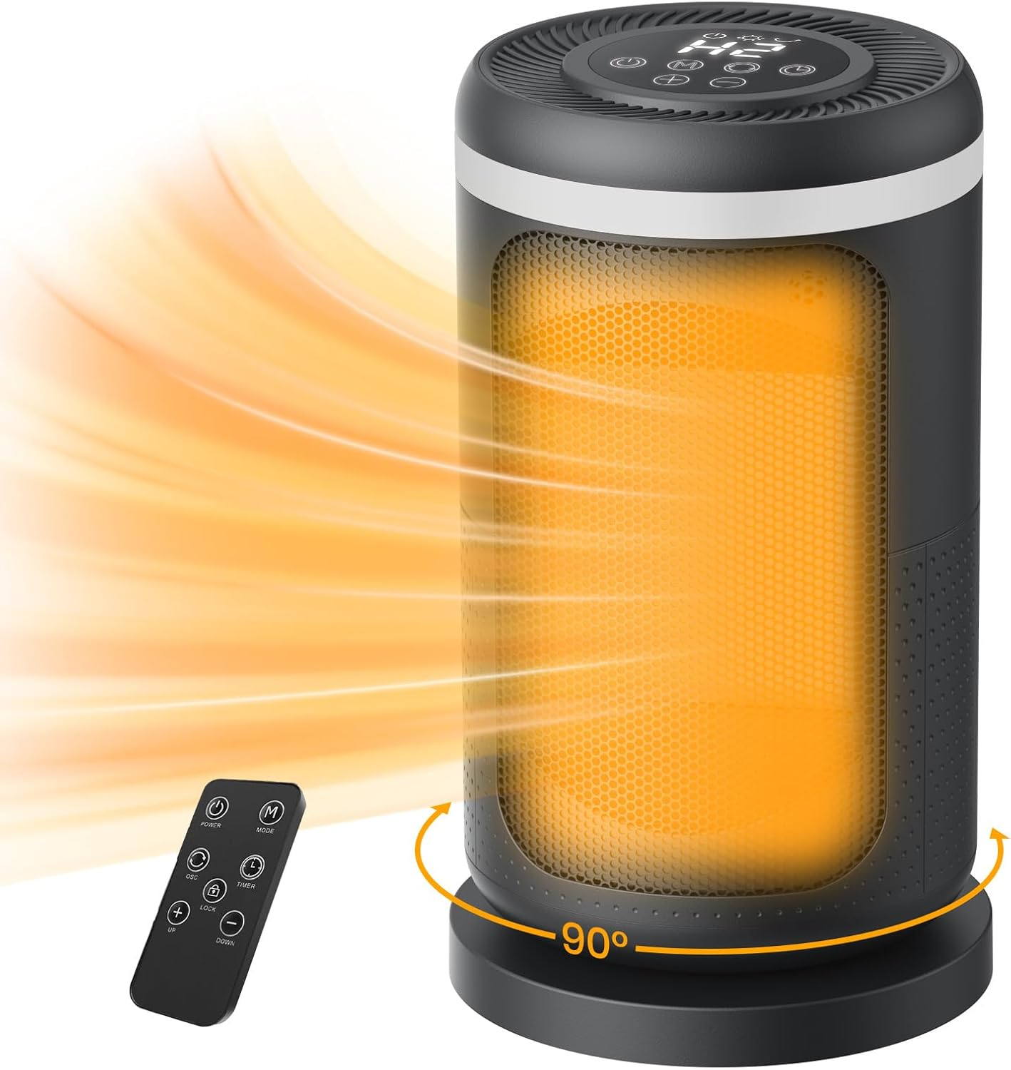 Space Heater, 1500W Portable Heaters for Indoor Use, Small Space Heater for Offi