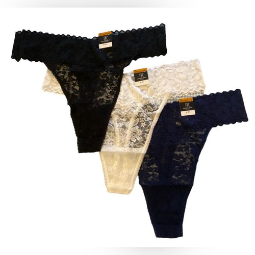 New INC International Concepts 3 Pair Sheer Lace Thong Underwear Panties Plus 3X - Picture 6 of 15
