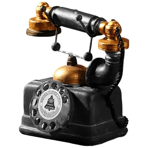 Telephone Model Retro Telephones Ornament Old Fashioned Ornaments - 第 4/12 張圖片