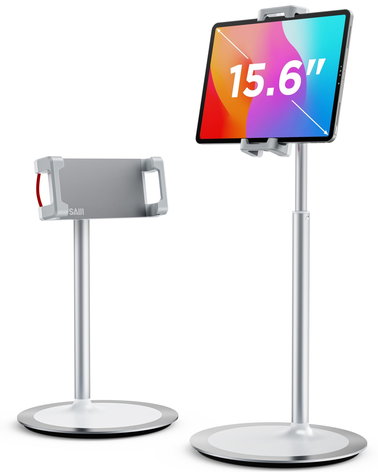 Tablet Stand Holder, Height Adjustable Portable Monitor Stand, 360 Degree Rot...-image