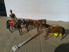 Militia Models or similar, British cavalry  spare mounts, 54mm lead gloss horse