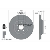 Textar 2X Bremsscheibe Hinten Ø330Mm InnenbelüFtet FüR Mercedes-Benz S-Klasse
