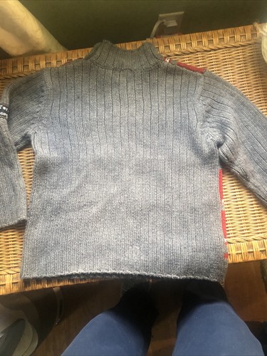 French Catimini Paris Boys Sweater Sz 8 Unknown Territory In French On Sleeve - 第 7/10 張圖片