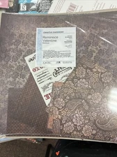 Creative Memories 12x12 Additions Paper & Stickers ~ REMINISCE VALENTINE  NIP