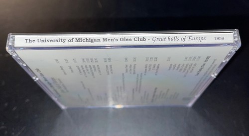UNIVERSITY OF MICHIGAN MEN'S GLEE CLUB Great Halls Of Europe CD 1992 Blackstone - Picture 5 of 8