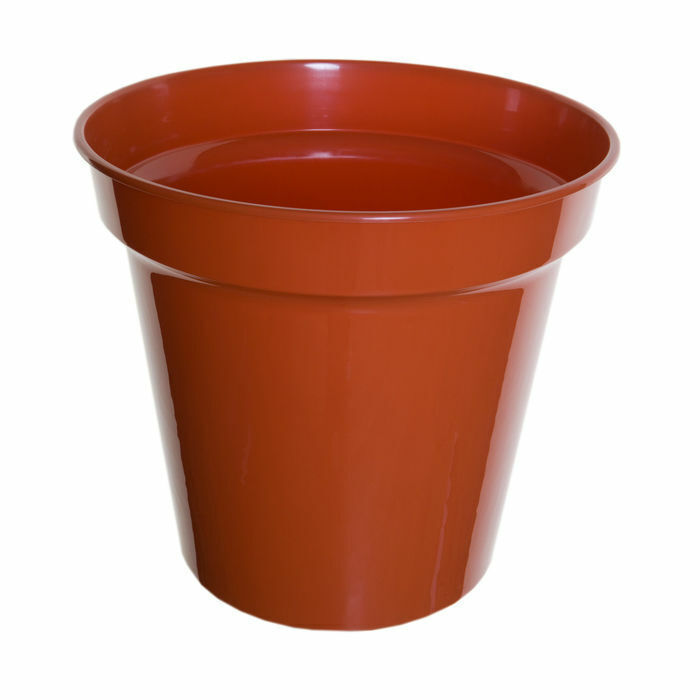 Whitefurze Strong Plastic Terracotta 31 Litre Garden Growing Plant Pot - 38cm