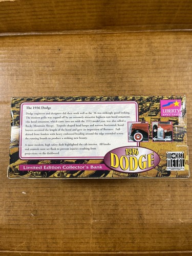 Liberty Classics Limited Edition 1936 Dodge Collectors Bank 1:25 scale - Picture 4 of 4
