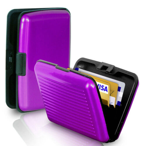 Portaportaportaportafoglio carta di credito ID business impermeabile alluminio metallo custodia tascabile - Foto 24 di 26