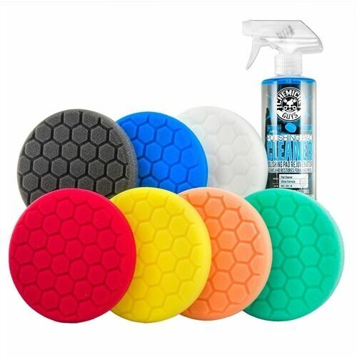Chemical Guys Hex-Logic 6.5" Best Buffing Pads Kit 8 Items BUF_HEXKITS_8